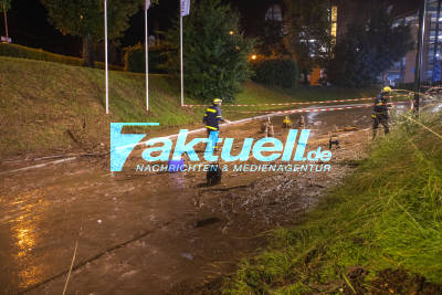 Mehrere Unterführungen und Straßen überflutet nach Unwetter in Schwäbisch Gmünd