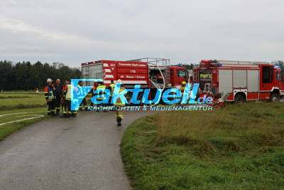 Vollbrand von landwirtschaftlichen Nebengebäude - 220.000 € Schaden - Blockheizkraftwerk für 6 Höfe abgebrannt