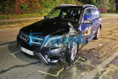 (BW) Tödlicher Frontalunfall mit Betonmischer - Massencrash mit 7 PKWs - Verursacher verstirbt an der Unfallstelle