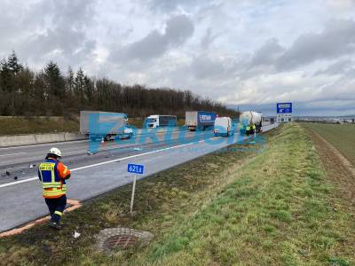 Schwerer Verkehrsunfall auf A6 - 1 Person schwer Verletzt 