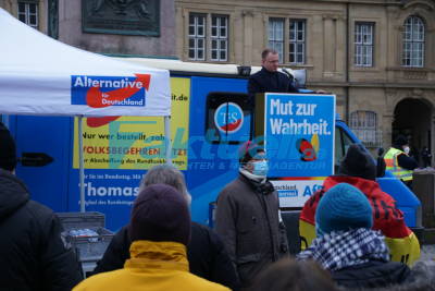 Gegenproteste bei AfD Kundgebung