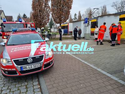 Person am Bahnhof in Leingarten unter Zug geraten - Vermutlich Unachtsamkeit beim Überqueren des Bahnsteigs gewesen - tödlich