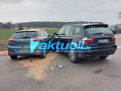 Crash auf der L1107 -2 Personen verletzt 