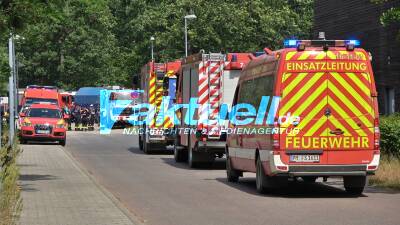 Waldbrand bei Beelitz-Heilstätten - Massive Rauchentwicklung von der Autobahn zu sehen