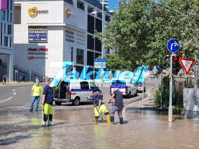Erneuter Wasserrohrbruch - Wolframstrasse gesperrt