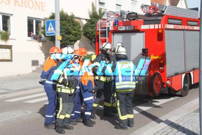 Schauübung der freiwilligen Feuerwehr Winterbach zum Winterbacher Käsfest
