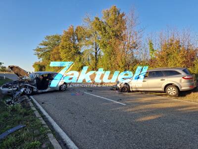23-jähriger Fahrer verliert die Kontrolle über sein Fahrzeug und schleudert in ein entgegenkommendes Fahrzeug