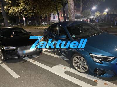 Zeugen berichten von illegalem Autorennen: Audi fährt mit quietschenden Reifen, verliert Kontrolle und kracht in A3