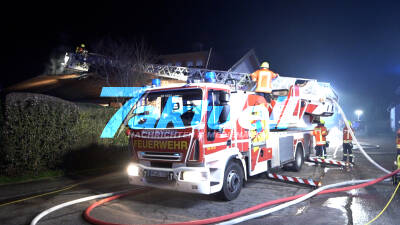 Dachstuhlbrand in Bad Rappenau - Feuer konnte schnell gelöscht werden - Hoher Sachschaden am Neujahrsmorgen