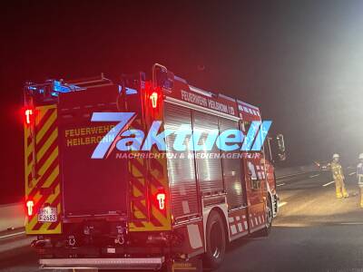 PKW auf Autobahn 6 bei Heilbronn in Brand geraten