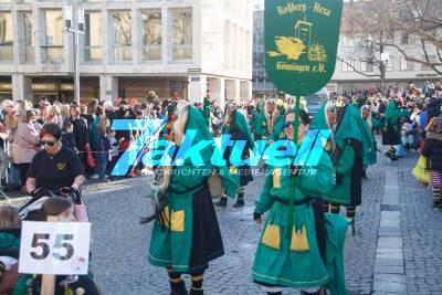 Großer Jubiläums-Fasnachtsumzug in der Stuttgarter Innenstadt
