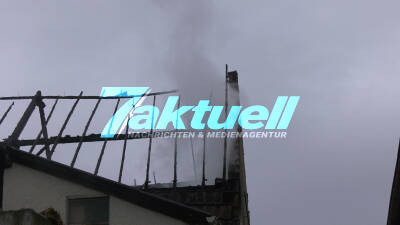 Scheunenbrand Neunstadt am Kocher - Tagesaufnhamen