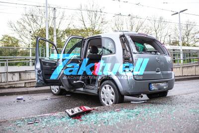 Auto überschlägt sich an Friedrichswahl nach Unfall mit weiterem PKW