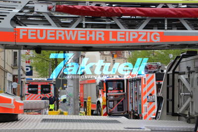 Brand am 1. Mai - Großeinsatz im Leipziger Osten