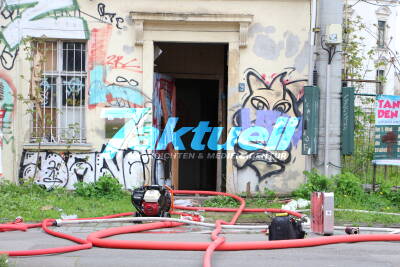 Brand am 1. Mai - Großeinsatz im Leipziger Osten