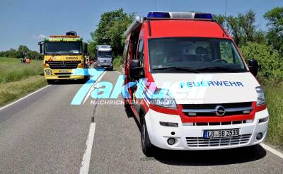 Tödlicher Frontalcrash - 37-Jährige verstirbt noch an der Unfallstelle - Schwerer Unfall zwischen Löchgau und Bietigheim