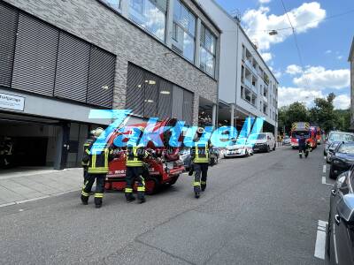 Brand in Tiefgarage