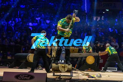 Timbersports WM Stuttgart - Australien wird Weltmeister im  Teamwettbewerb