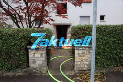 Kellerbrand in Wohnhaus 1 Person verletzt - 1 O Ton