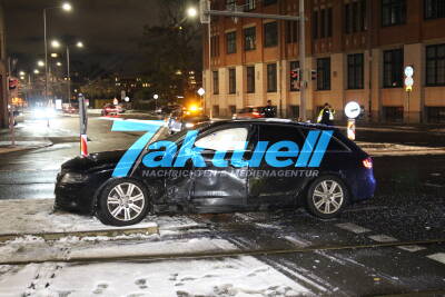 Unfall mit Straßenbahn in Leipzig