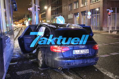 Unfall mit Straßenbahn in Leipzig