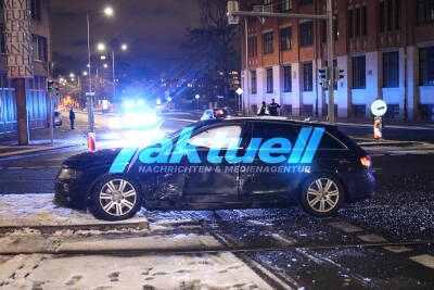 Unfall mit Straßenbahn in Leipzig