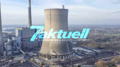 Spektakuläres Video einer Kühlturmsprengung an Steinkohlekraftwerk 