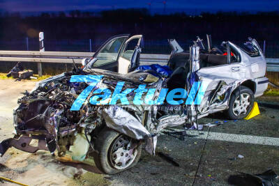Schwerer Verkehrsunfall auf A10 zwischen Oberkrämer und Kreuz Oranienburg  