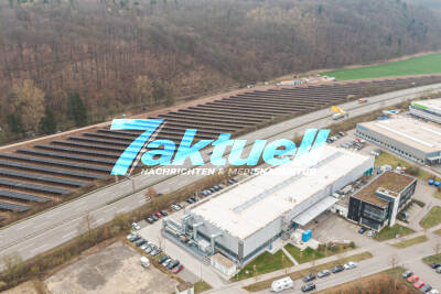 Neuer Solarpark in Tübingen: Bilder der Anlage an der B27