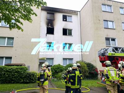 Tödlicher Wohnungsbrand in Gladbeck - Brand per Zufall durch anwesende Polizeibeamte entdeckt