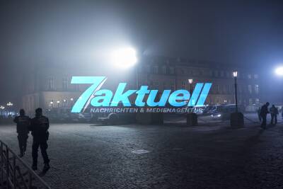 Silvester in Stuttgart auf dem Schloßplatz