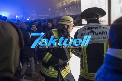 Silvester in Stuttgart auf dem Schloßplatz