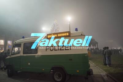 Silvester in Stuttgart auf dem Schloßplatz