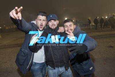 Silvester in Stuttgart auf dem Schloßplatz