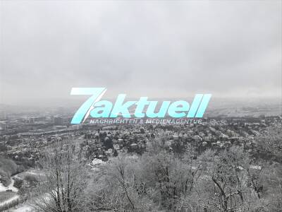 Erster Schnee an der Grabkapelle Rotenberg