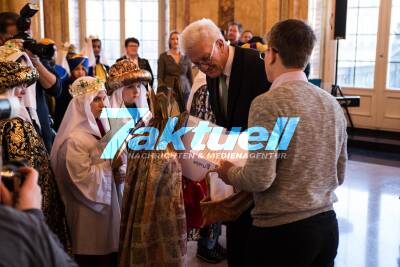Sternsingen im neuen Schloss Stuttgart mit Herrn Kretschmann
