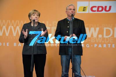 CDU-Klausur im Kloster Schöntal - mit Bundeskanzlerin Angela Merkel und Thomas Strobl