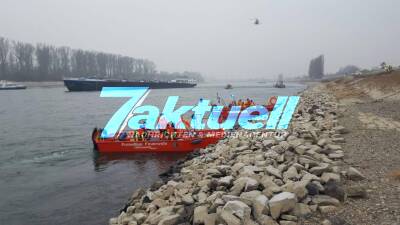 RLP: PKW in Rhein gefahren - Ein Toter - Grosseinsatz in Speyer - Mehrere Helikopter im Einsatz