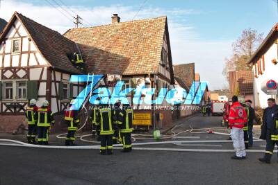 Brand in Fachwerkhaus