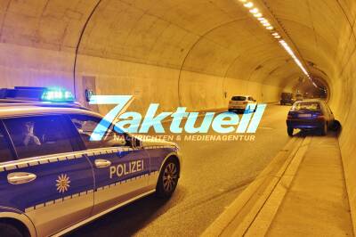Unfall im Leutenbachtunnel Richtung Stuttgart 1 verletzter