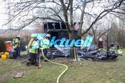 Verletzte Person nach Schuppenbrand in Oeffingen