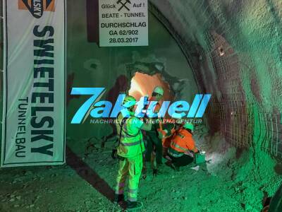 Feierlicher Tunneldurchschlag der Ersten Röhre für das Bauprojekt Stuttgart-Ulm von S21
