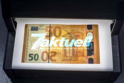 Vorstellung des neuen 50 EURO Geldscheins in der Bundesbank Filiale Stuttgart