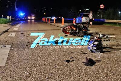 Schwerer Motorradunfall auf der L1140 - Fahrer und Sozius schwer verletzt