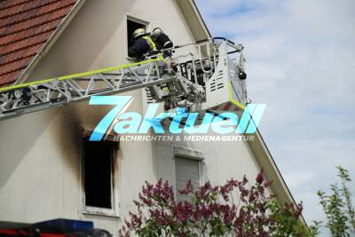 Kirchheim/Teck Brand im Dachgeschoss