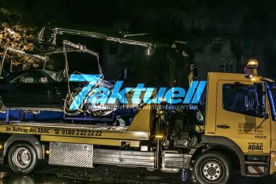 Schwerer Unfall auf der Birkenallee in Plüderhausen - PKW mit Traktor kollidiert