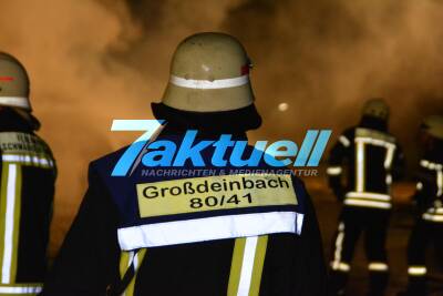 Nachteinsatz für die Feuerwehr Gmünd - Mehrere Strohballen brennen in der Nacht