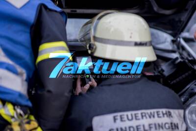 Defekt am Turbolader - PKW-Brand auf der Autobahn 81 - Feuerwehr im Löscheinsatz - Totalschaden