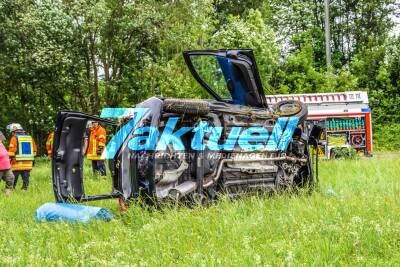 Zaisenhausen: Fahranfängerin bei Crash schwer verletzt - PKW mehrfach überschlagen - Waren gelöste Radmuttern die Unfallursache?