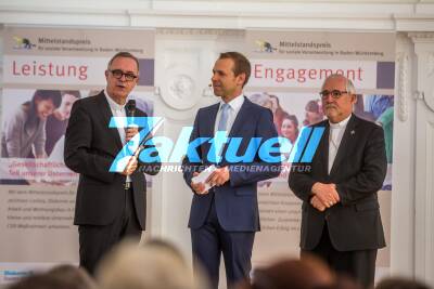 Mittelstandspreis für soziale Verantwortung in Baden-Württemberg im Neuen Schloss verliehen